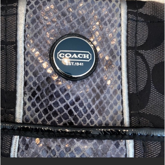 Coach Stripe Python purse - Picture 3 of 5